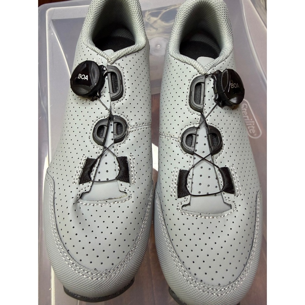 Bontrager Evoke Mtn. Bike Shoes Gray Teal BOA Dial SPD Cleats Mens 5 Womens 6.5